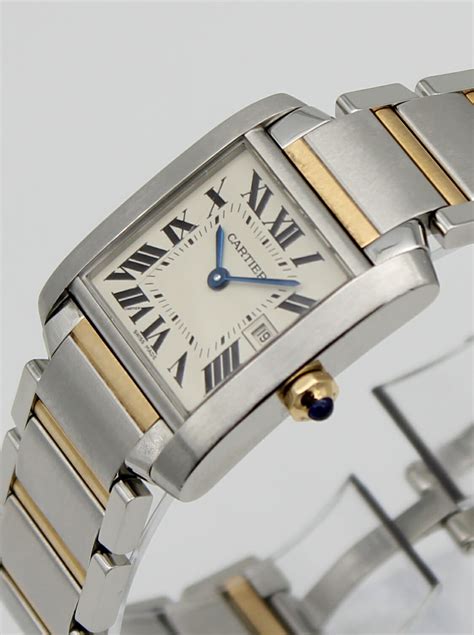 cartier tank francaise 2 tone|cartier tank francaise large automatic.